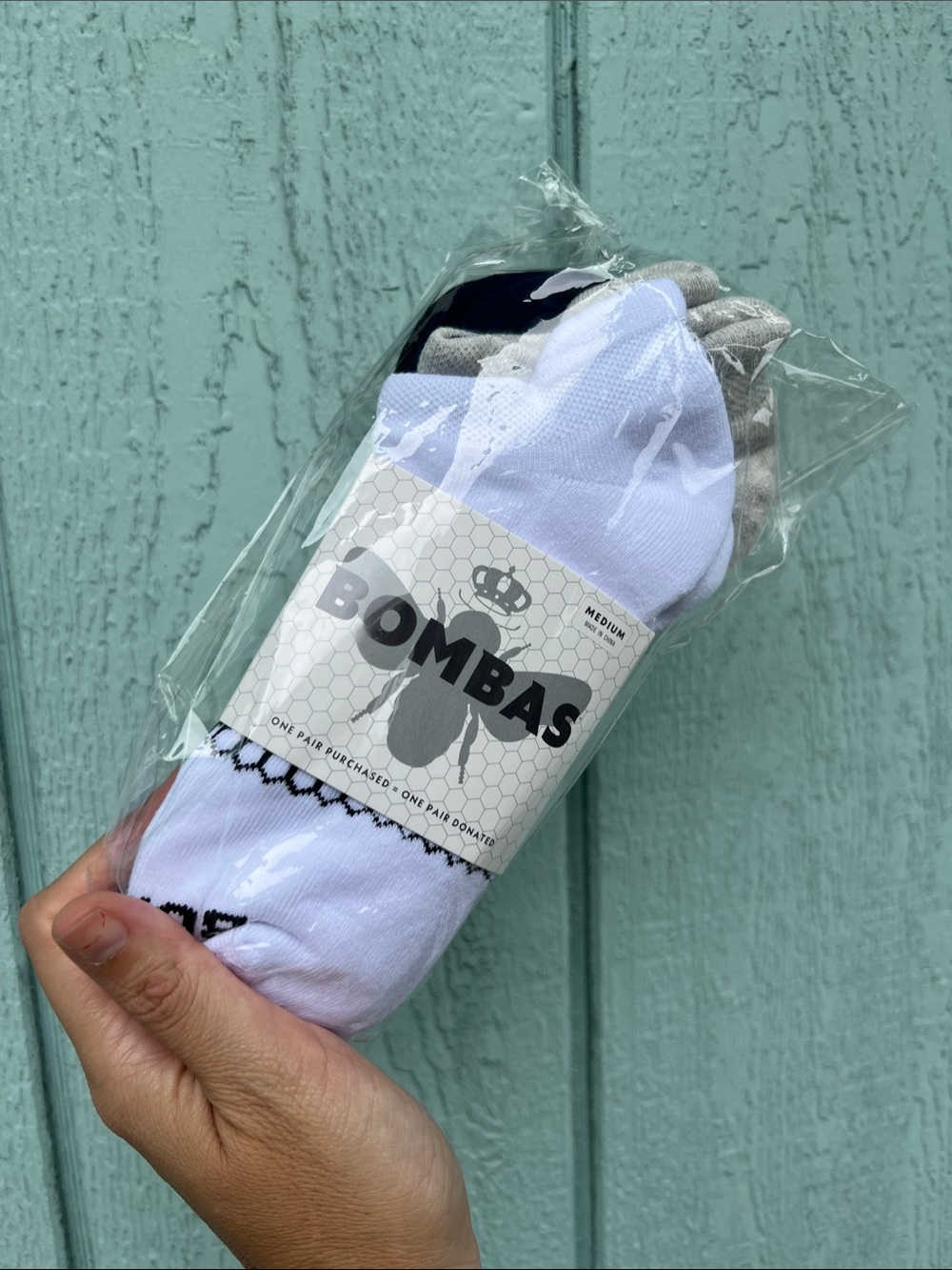 Bombas Medium 4-Pack Athletic Ankle Socks — White, Gray, Black, Navy